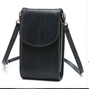 NEW Stylish Mini Shoulder Small Crossbody Cell Phone Purse Black